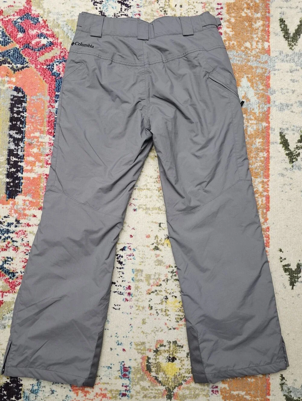 Columbia Mens Small Gray Snow Bugaboo Omni-Tech Skiing Pants